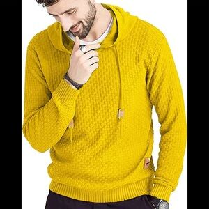 New Mens Hoodie Sweater Ribbed Stretchable Heat Lasting Multiple Sizes